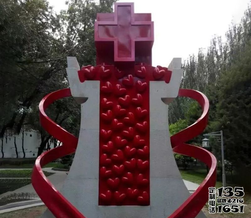 教堂玻璃鋼創意抽象很多愛心雕塑 教堂玻璃鋼創意抽象很多愛心雕塑