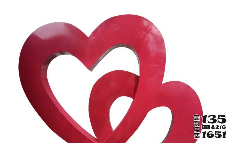 公園玻璃鋼紅色愛(ài)心雕塑 公園玻璃鋼紅色愛(ài)心雕塑