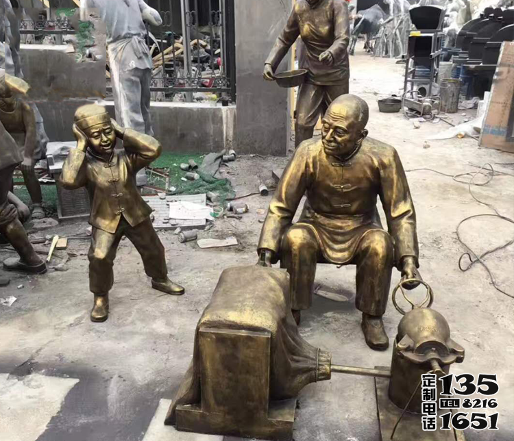 街頭民俗爆米花人物雕塑 街頭民俗爆米花人物雕塑