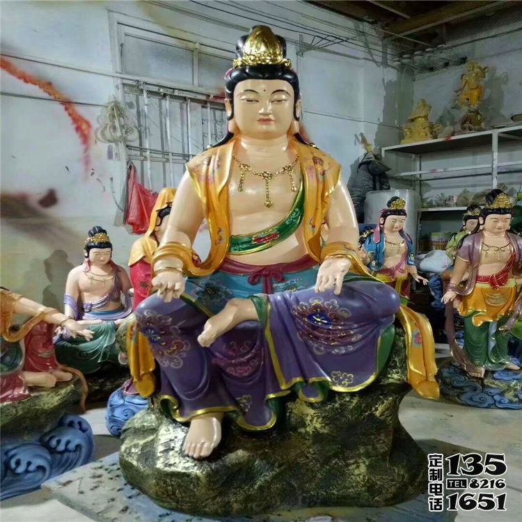 景區寺廟供奉大型玻璃鋼彩繪觀音雕塑 景區寺廟供奉大型玻璃鋼彩繪觀音雕塑