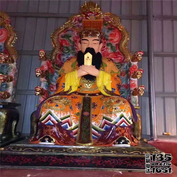 大型玻璃鋼彩繪寺廟供奉神佛東岳大帝雕塑 大型玻璃鋼彩繪寺廟供奉神佛東岳大帝雕塑