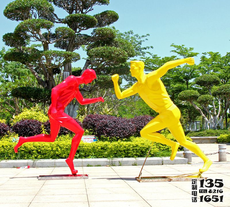 戶(hù)外玻璃鋼抽象跑步人物雕塑 戶(hù)外玻璃鋼抽象跑步人物雕塑