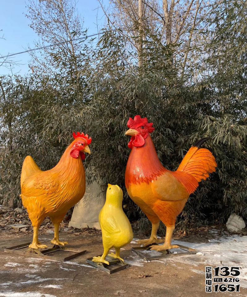 農(nóng)場玻璃鋼仿真動(dòng)物雞雕塑 農(nóng)場玻璃鋼仿真動(dòng)物雞雕塑