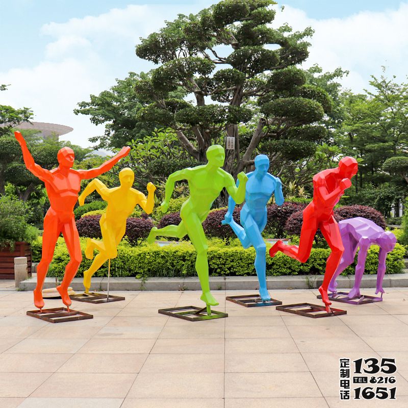 廣場(chǎng)運(yùn)動(dòng)人物剪影玻璃鋼跑步雕塑 廣場(chǎng)運(yùn)動(dòng)人物剪影玻璃鋼跑步雕塑