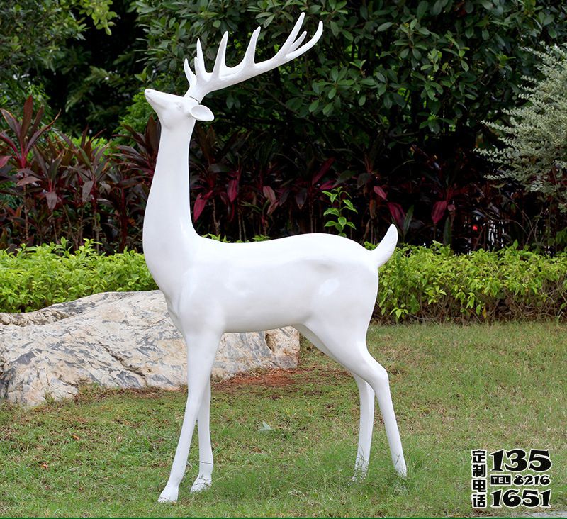 戶外草坪玻璃鋼園林景觀裝飾品擺件梅花鹿雕塑 戶外草坪玻璃鋼園林景觀裝飾品擺件梅花鹿雕塑