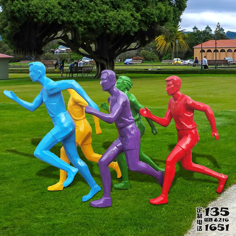 園林景觀幾何跑步運(yùn)動(dòng)人物玻璃鋼雕塑 園林景觀幾何跑步運(yùn)動(dòng)人物玻璃鋼雕塑