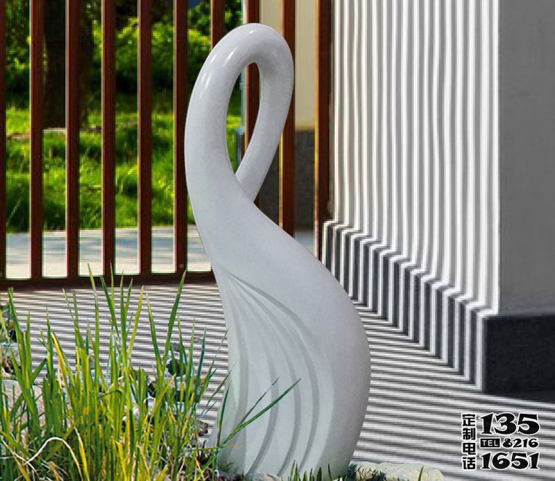 別墅室外抽象創(chuàng)意個(gè)性玻璃鋼天鵝雕塑 別墅室外抽象創(chuàng)意個(gè)性玻璃鋼天鵝雕塑