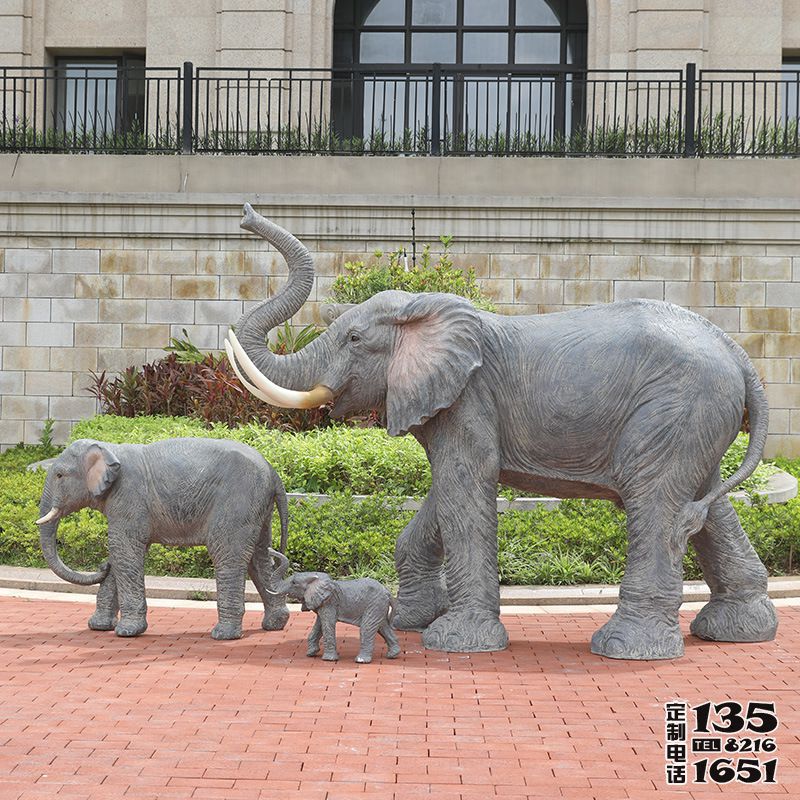 別墅景區玻璃鋼仿真動物大象雕塑 別墅景區玻璃鋼仿真動物大象雕塑