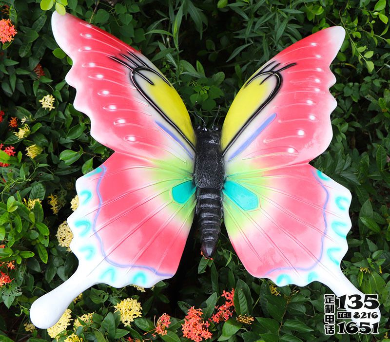 創(chuàng)意玻璃鋼彩繪街道蝴蝶雕塑 創(chuàng)意玻璃鋼彩繪街道蝴蝶雕塑