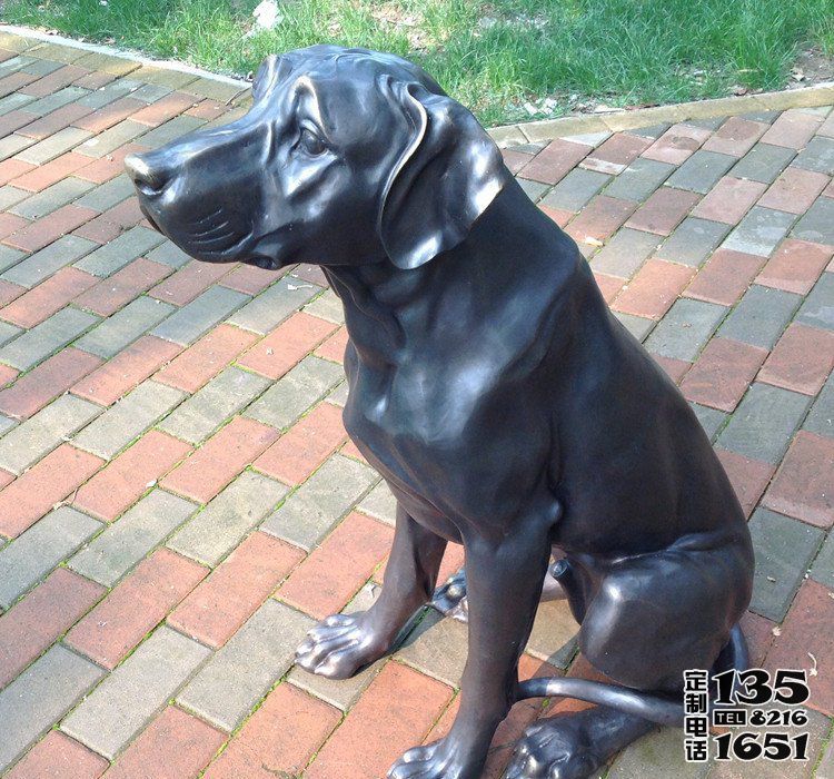 戶外小區玻璃鋼仿銅狗雕塑 戶外小區玻璃鋼仿銅狗雕塑