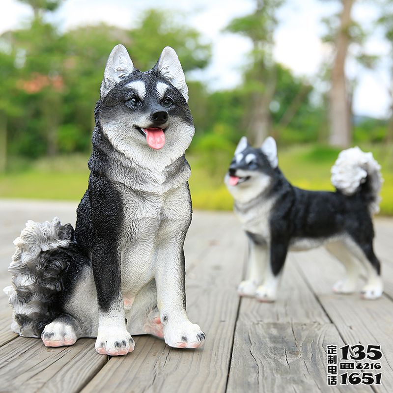 公園玻璃鋼仿真動物狗擺件 公園玻璃鋼仿真動物狗擺件