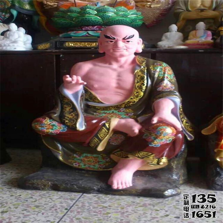 玻璃鋼彩繪寺廟景區菩薩十八羅漢雕塑 玻璃鋼彩繪寺廟景區菩薩十八羅漢雕塑