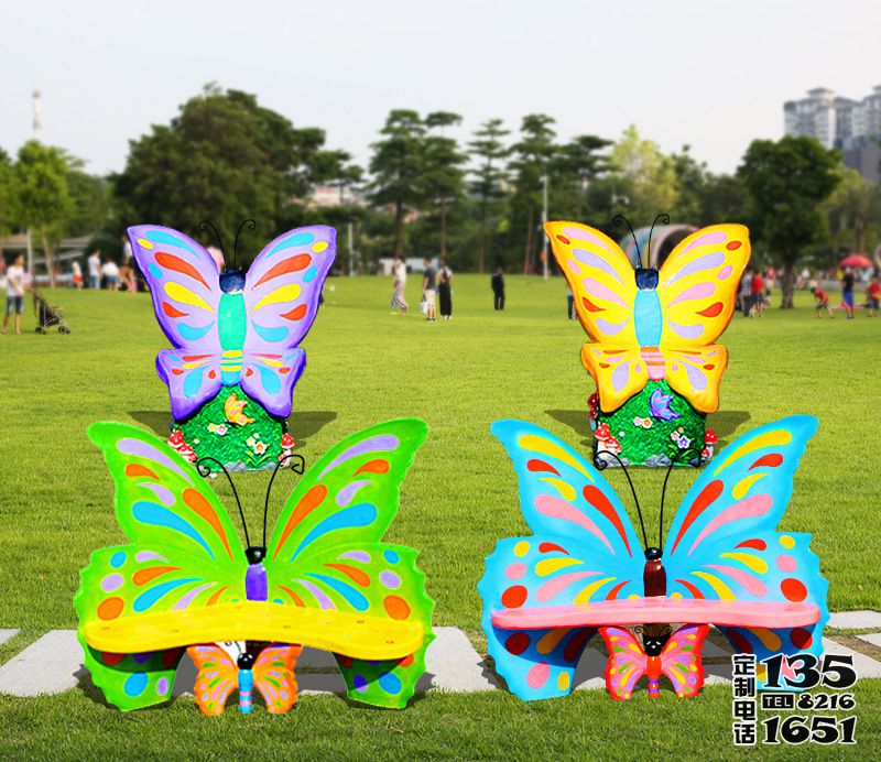玻璃鋼彩繪創(chuàng)意戶外園林蝴蝶雕塑 玻璃鋼彩繪創(chuàng)意戶外園林蝴蝶雕塑