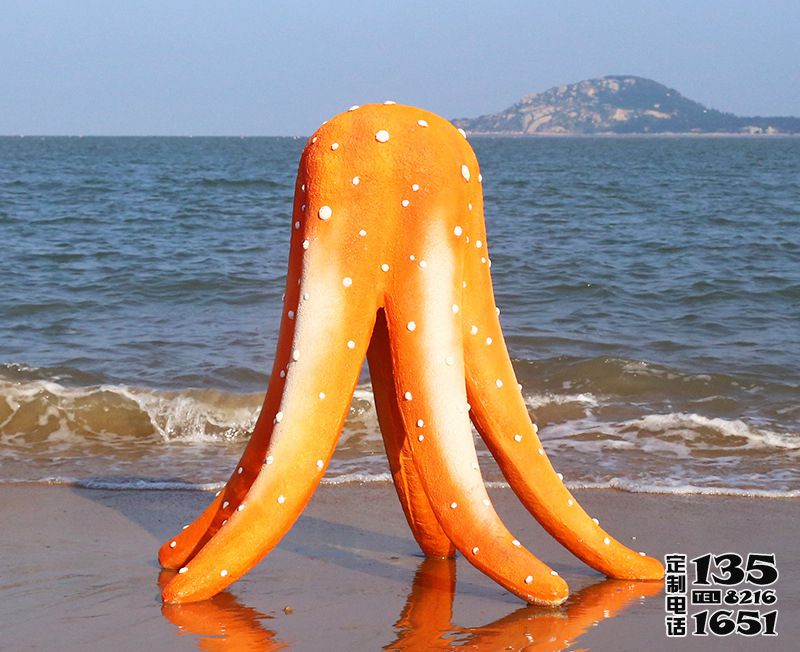 玻璃鋼仿真抽象章魚雕塑戶外沙灘擺件 玻璃鋼仿真抽象章魚雕塑戶外沙灘擺件