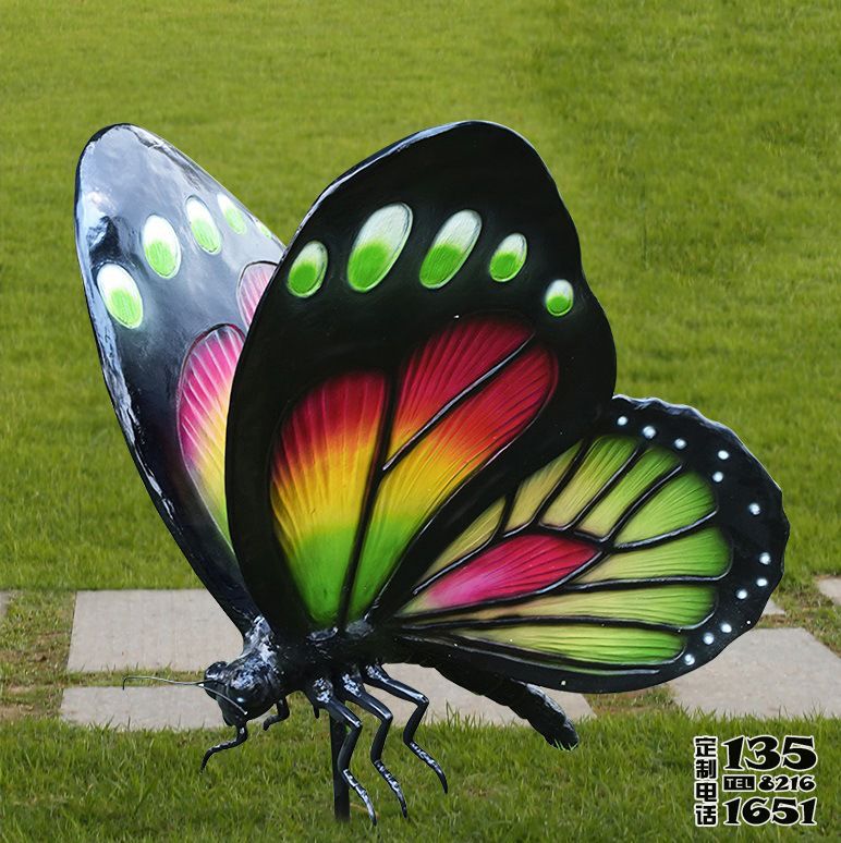 景區(qū)彩繪玻璃鋼仿真蝴蝶雕塑 景區(qū)彩繪玻璃鋼仿真蝴蝶雕塑