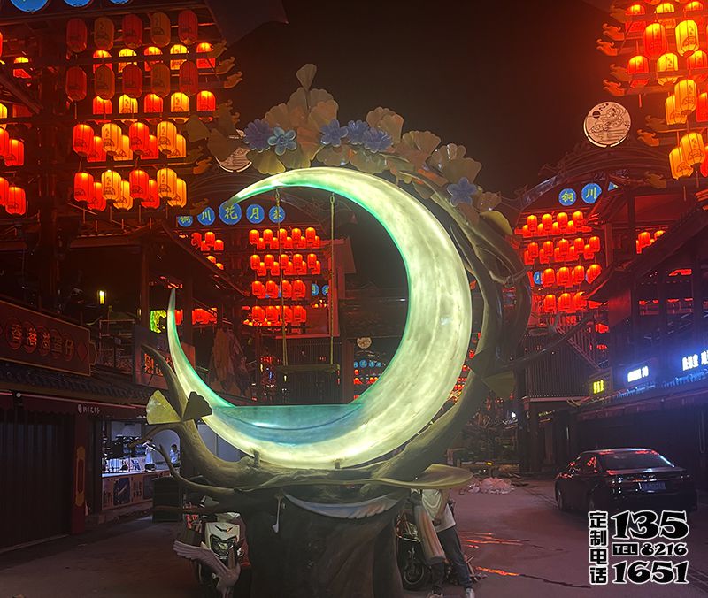 玻璃鋼法院月亮景觀雕塑 玻璃鋼法院月亮景觀雕塑