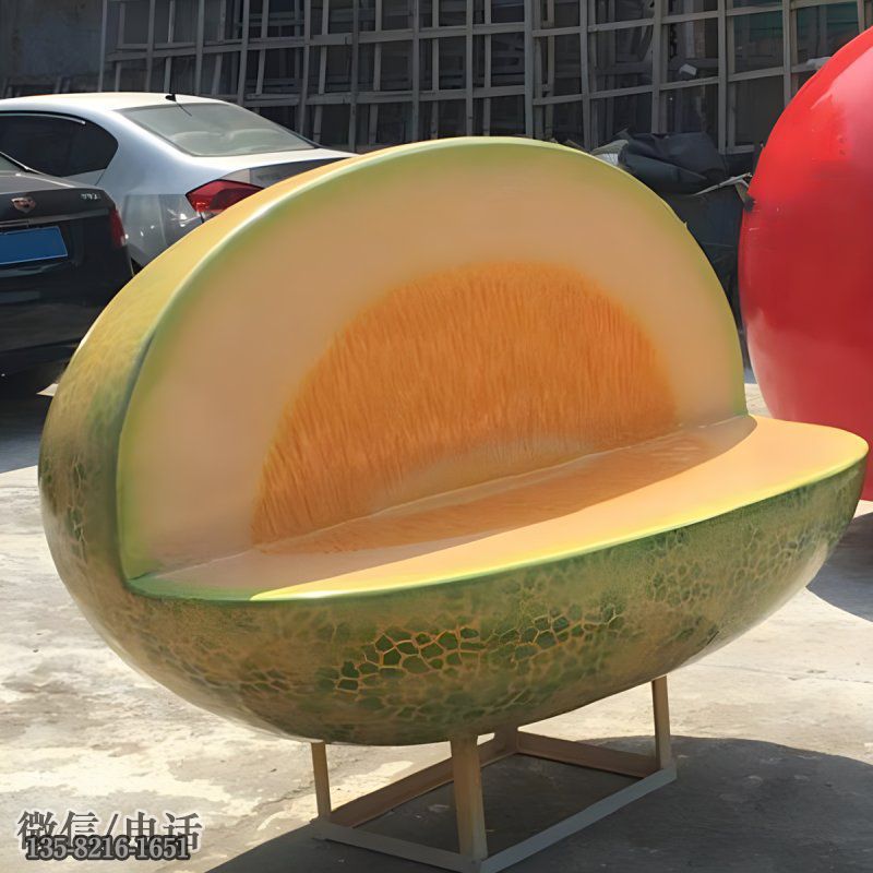 仿真哈密瓜大型美陳椅子 仿真哈密瓜大型美陳椅子