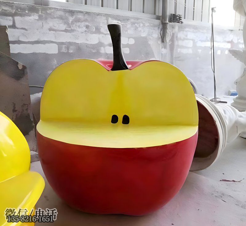 仿真蘋果造型椅子雕塑 仿真蘋果造型椅子雕塑