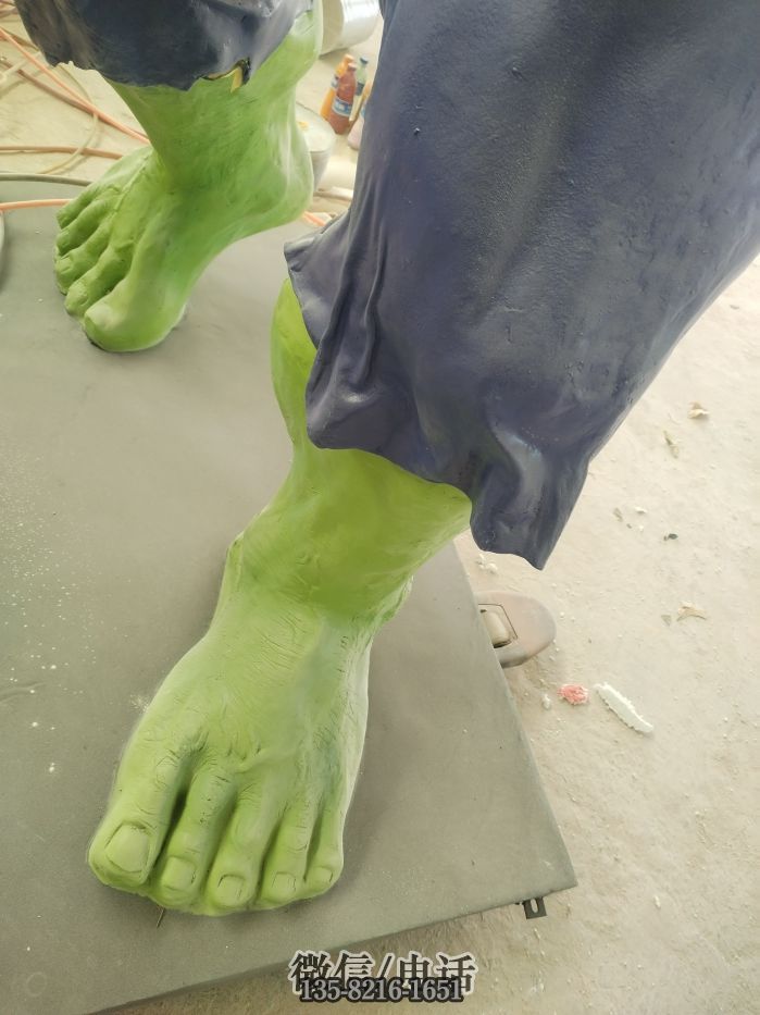 玻璃鋼綠巨人足部特寫 玻璃鋼綠巨人足部特寫